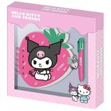 Hello Kitty Dnevnik u obliku jagode s bravicom Kuromi Cijene