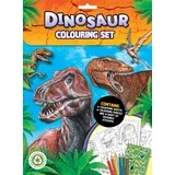 Slikovnica Dinosauri set za bojanje s bojicama