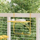 vidaXL Stol za balkon Senf Metal Srednji Sklopivi Stol za terasu | shoptok.hr