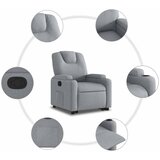 Naslonjač na podizanje od tkanine svjetlosivi | shoptok.hr