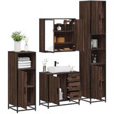 vidaXL 4-dijelni set kupaonskog namještaja boja smeđeg hrasta drveni | shoptok.hr