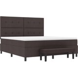  Posteljni Okvir z Vzmetnico Komplet 2 Bela Tkanina 180 x 200 cm, (22067217) | Shoptok.si