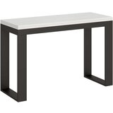 Itamoby   Tecno Double (120/200x45/90) - bela, barva nog: antracit - preklopna jedilna miza, (20842239) | Shoptok.si