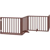  Vrata za pse s vratašcima 6 panela sklopiva 480 cm drvo topole | shoptok.hr