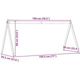 Krov za dječji krevet voštano smeđi 199 x 95,5 x 88 cm borovina | shoptok.hr