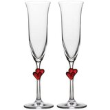 Stolzle Set kelih za šampanjec L'Amour 175ml / 2kos / rdeče srce / steklo, (20455081) | Shoptok.si