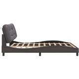  Okvir kreveta s LED svjetlima sivi 180 x 200 cm od umjetne kože | shoptok.hr