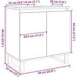 vidaXL kupaonski ormarić boja betona 58x33x60 cm od konstruiranog drva | shoptok.hr
