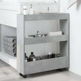  Uska kolica za pohranu s 3 razine boja betona konstruirano drvo | shoptok.hr