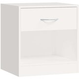  242547 Nightstand 2 pcs with Drawer White | shoptok.hr
