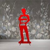  Samostoječe stojalo za oblačila Deček - barva rdeča | Shoptok.si