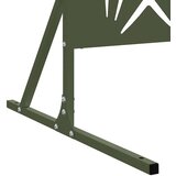  Zaslon za privatnost 100 x 50 x 180 cm Čelik Maslinastozelena | shoptok.hr