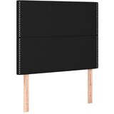  Posteljni okvir z vzglavjem črn 90x190 cm blago, (20905052) | Shoptok.si