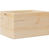 vidaXL Drvena kutija s ručkama 40x30x23 cm puno drvo bor | shoptok.hr