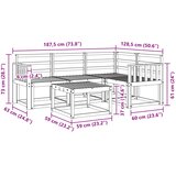  Set vanjskih sofa 5 kom. Prirodna Čvrsto drvo akacije | shoptok.hr