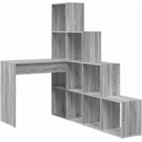  Kutni stol s policom Siva Sonoma 101,5 x 149,5 x 149,5 cm | Eponuda.ba