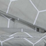  Set posteljine za poplun sivi 140 x 200 cm pamučni | Eponuda.ba