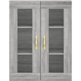  Visoka komoda siva sonome 69,5x34x180 cm od konstruiranog drva Slike