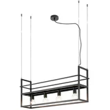ONLI - Luster na sajli sa policom JEFFER 4xE27/22W/230V crna