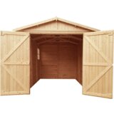 Timbela Lesena garaža 6 m² - H222x244x320 cm - Garaža za motorna kolesa - Panelna konstrukcija - M105, (21873277) | Shoptok.si