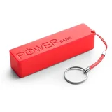 Powerbank EXTREME QUARK, 2000mAh RED, + key ring, XMP101R