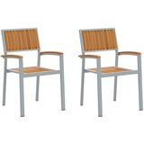  Stolica koja se može slagati 2 pcs Smeđa 56 x 57 x 87 cm | shoptok.hr