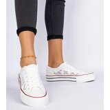 D/CEO marka niezdefiniowana White women's perforated sneakers Fernansis Cene