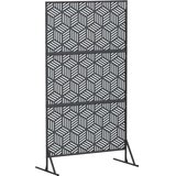  Zaslon za privatnost 100 x 50 x 180 cm Čelik Antracit - Antracit geometrijski uzorak | shoptok.hr