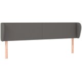 Maison Chic Vzglavna omarica - Nočna omarica - Posteljna omarica z ušesi sivo 163x23x78/88 cm umetno usnje, (21713293) | Shoptok.si