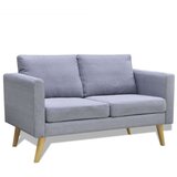 vidaXL set dvosjeda i trosjeda od tkanine svijetlosivi | shoptok.hr