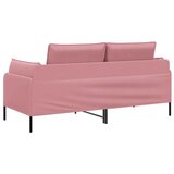 SOFA za dvije osobe 2-sjedalo Ružičasta 188 x 81 x 89 cm Baršun - Ružičasta 145 cm | shoptok.hr
