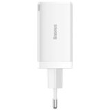 Baseus Pretvornik USB - 220V 65W USB 2x Tip C 1x Tip A GaN5 ProQuickCharger bel | Shoptok.si