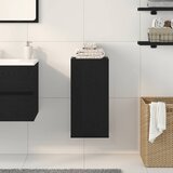  Zidni ormarić crni hrast 32x20x67 cm inženjerski drvo | shoptok.hr