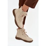 EVENTO Women's Ankle Boots Lined with Faux Fur Beige Ulverina | Eponuda.ba