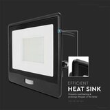 led reflektor sa senzorom LED/50W/230V 6500K IP65 crni | Eponuda.com