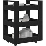  Kuhinjski kolica Crni hrast 60 x 45 x 80 cm Konstruirano drvo | shoptok.hr