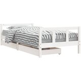The Living Store Otroški posteljni okvir s predali bel 90x200 cm trdna borovina - Otroški Posteljni Okvir, (21625173) | Shoptok.si