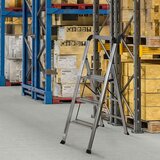 MID.YOU Zložljiva Lestev Solid V, Aluminij | Shoptok.si