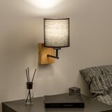  Brilagi - Zidna lampa NUBILA WOOD 1xE27/25W/230V hrast/crna | Eponuda.com