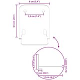  Lebdeća polica s policom Zidne 4 pcs Žuta 6 x 10,8 x 6,6 cm | shoptok.hr