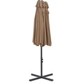  Zunanji senčnik z aluminijastim drogom 460x270 cm taupe | Shoptok.si