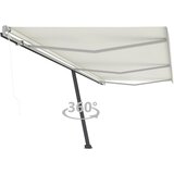 vidaXL Prostostoječa avtomatska tenda 600x350 cm krem Cene