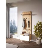 MID.YOU PREDSOBA bela, barve hrasta | Shoptok.si