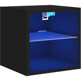  Zidni TV ormarić s LED svjetlima crni 30 x 28,5 x 30 cm | shoptok.hr
