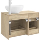  Set namještaja za kupaonicu 2 kom. Hrast sonoma Smeđa 49,5 x 44,5 x 80 cm | shoptok.hr