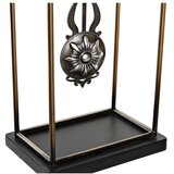  Galda pulkstenis DKD Home Decor Kristal Crna zlatan Željezo (17 x 12 x 46 5 cm) (2 kom.) | shoptok.hr