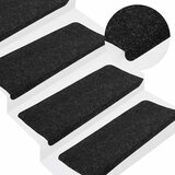 Samoljepljivi otirači za stepenice 30kom antracit 65x24,5x3,5cm | shoptok.hr