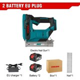 SupplySwap Električni pnevmatski pištol, brezkrtačni motor, združljiv z Makita 18V baterijo, 2 bateriji EU vtič, (5000210109) | Shoptok.si