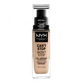 NYX Professional Makeup tekoča podlaga - Can't Stop Won't Stop Full Coverage Foundation - Warm Vanilla (CSWSF6.3) | Shoptok.si