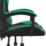  Igraća stolica crno-zelena od umjetne kože | shoptok.hr